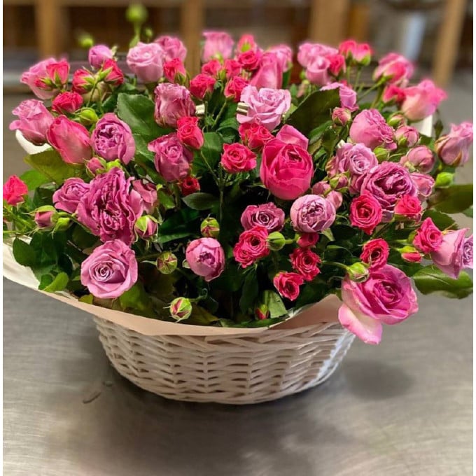 Корзина с цветами 6 Корзина с цветами 6