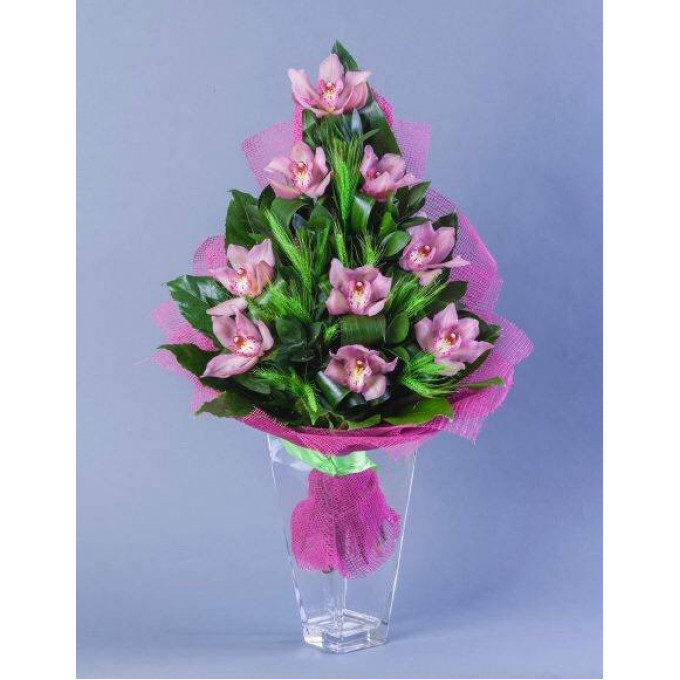 Букет из 9 Орхидей